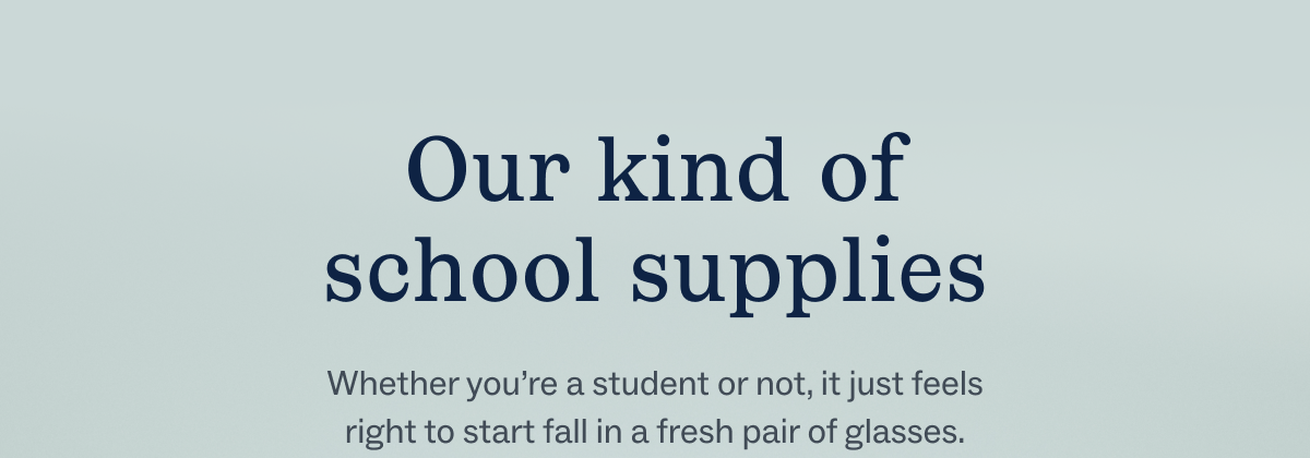 Our kind of school supplies