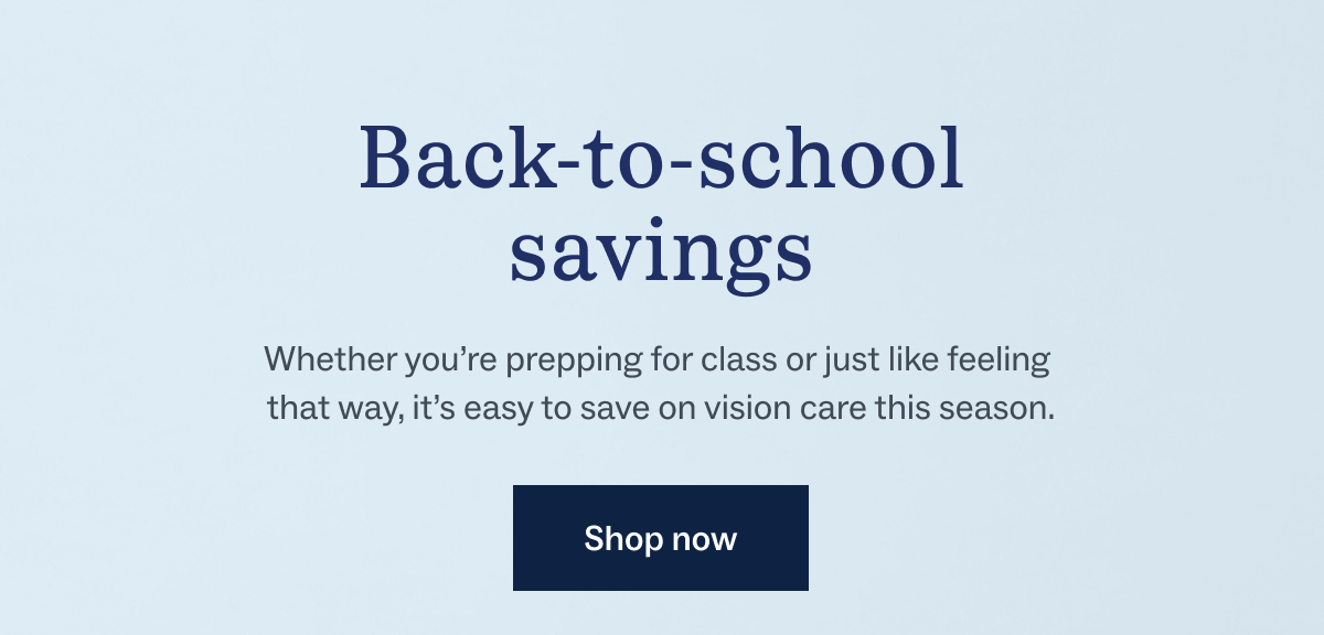 Back to school savings