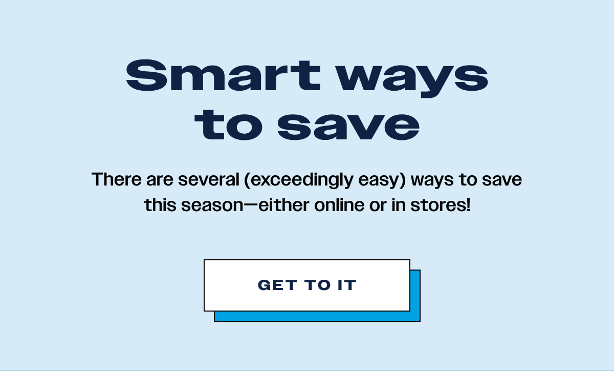 Smart ways to save