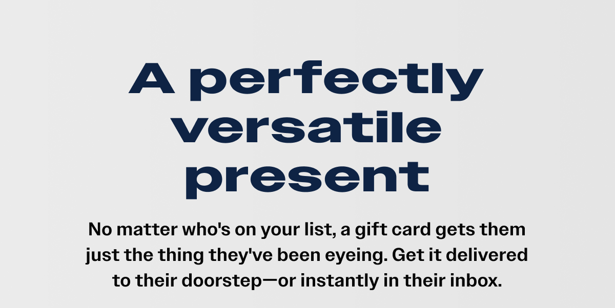 A perfectly versatile present