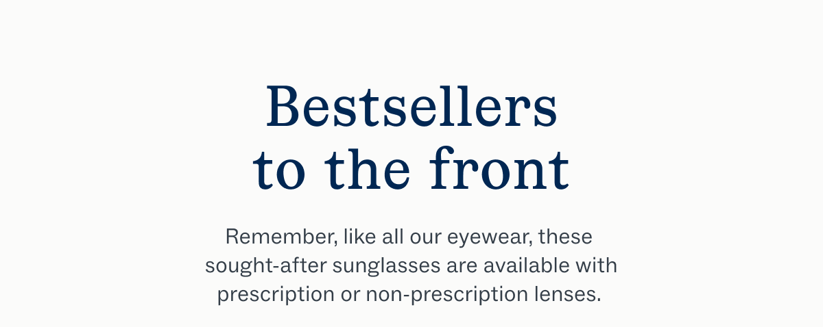 Bestsellers to the front