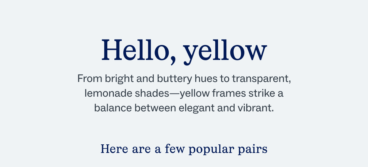 Hello, yellow