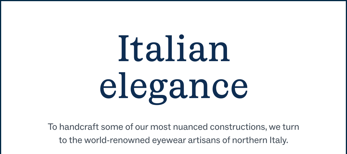 Italian elegance