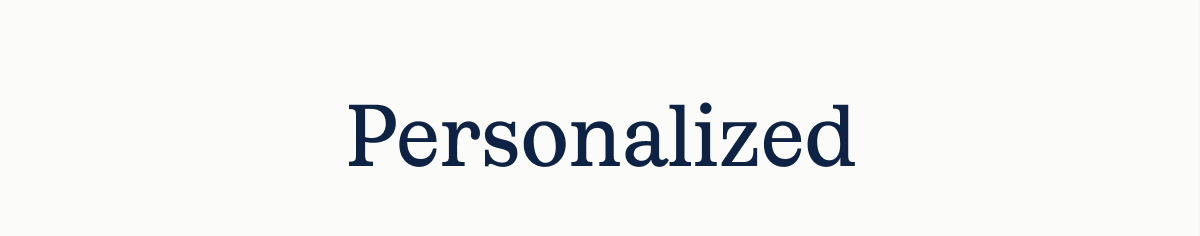 Personalized