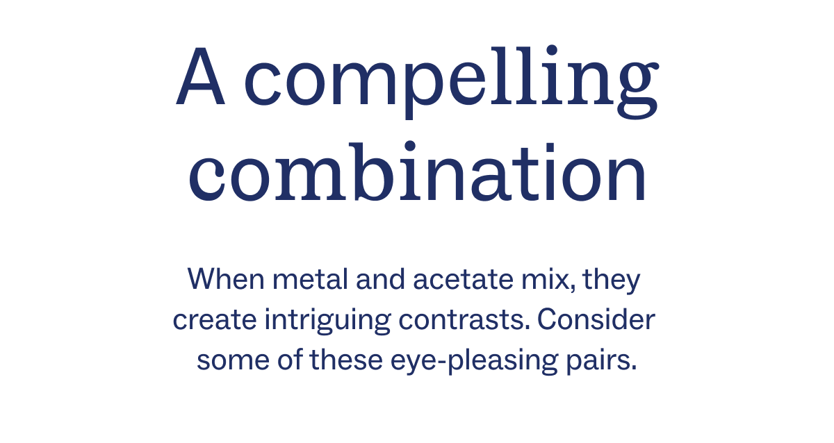A compelling combination