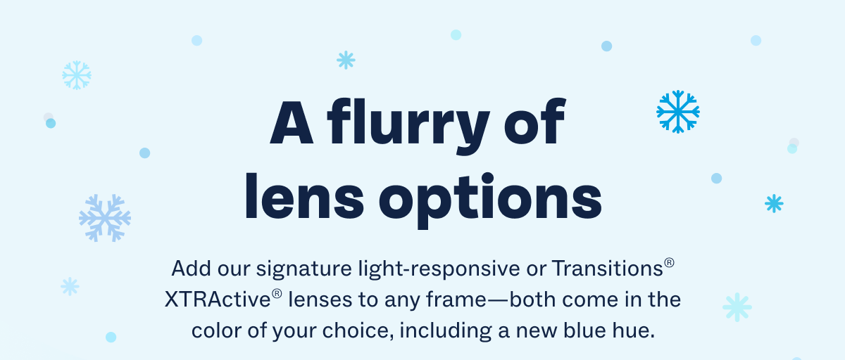 A flurry of lens options