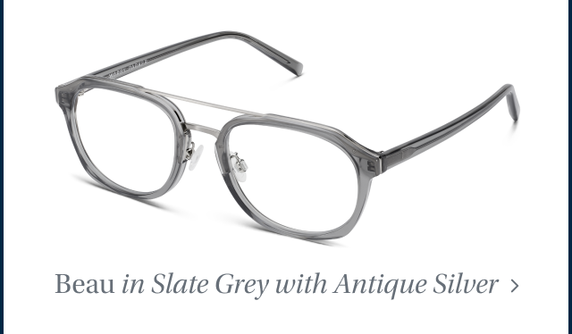 Beau in Slate Grey with Antique Silver