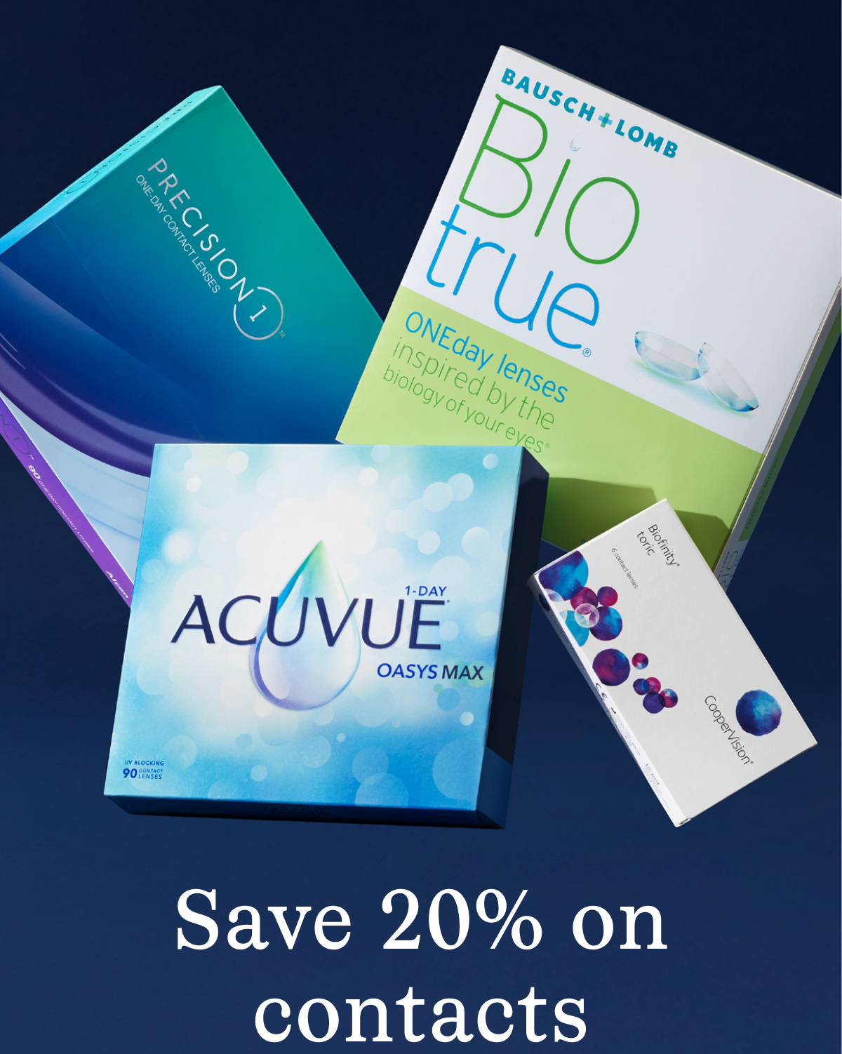 Save 20% on contacts