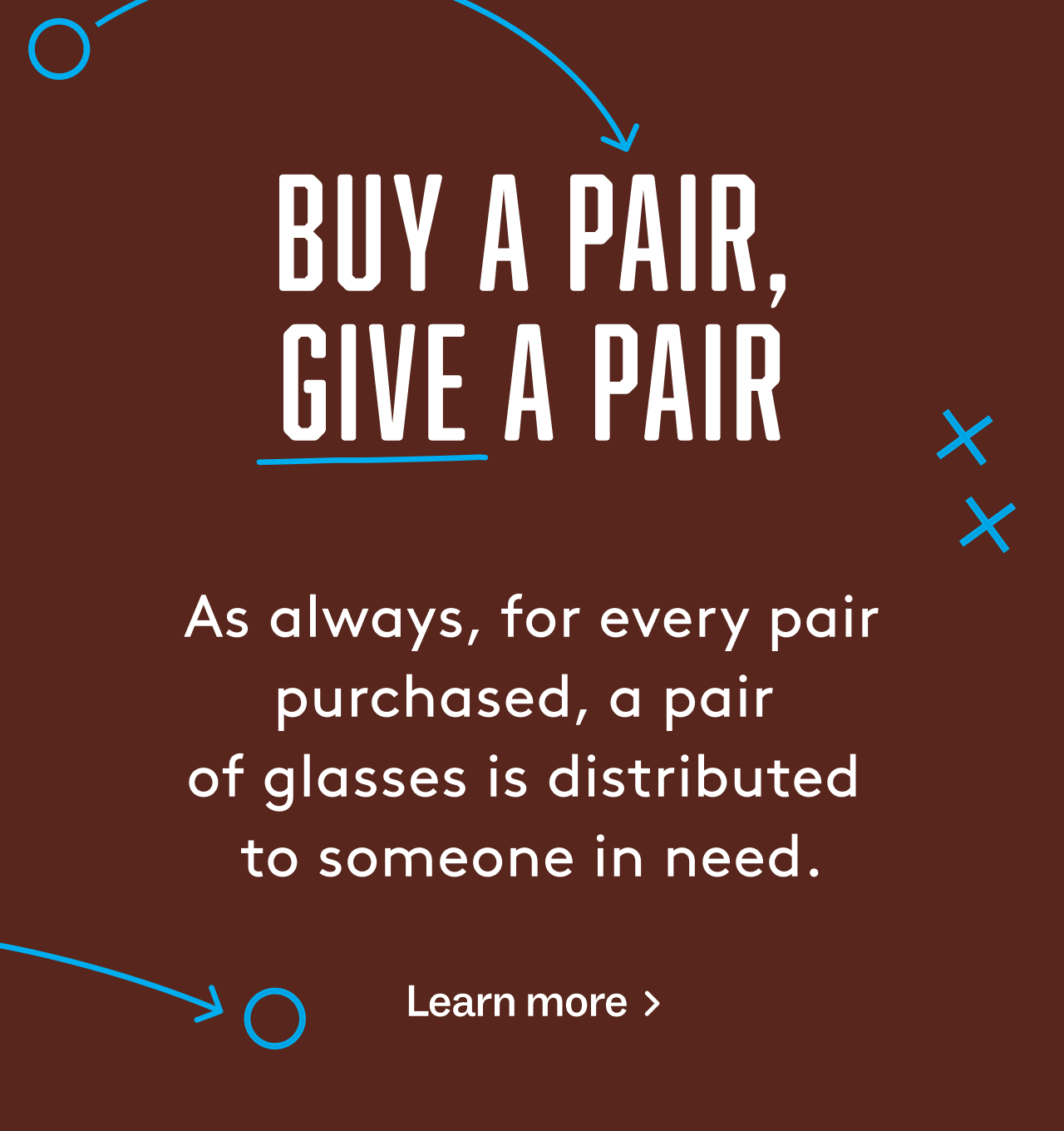 Buy a pair, give a pair