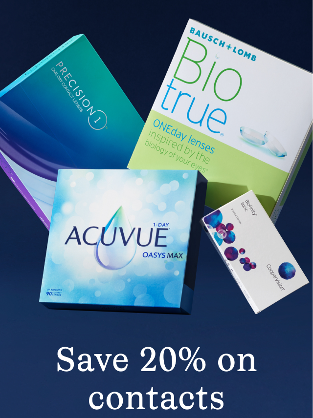 Save 20% on contacts