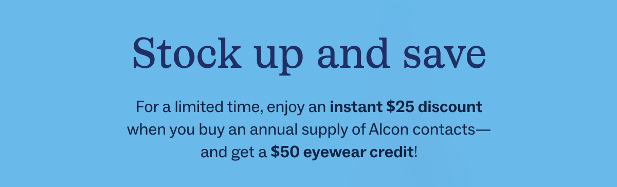 Stock up and save