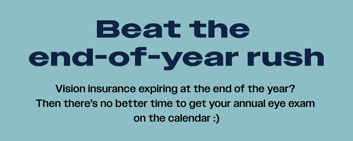 Vision insurance expiring at the end of the year?