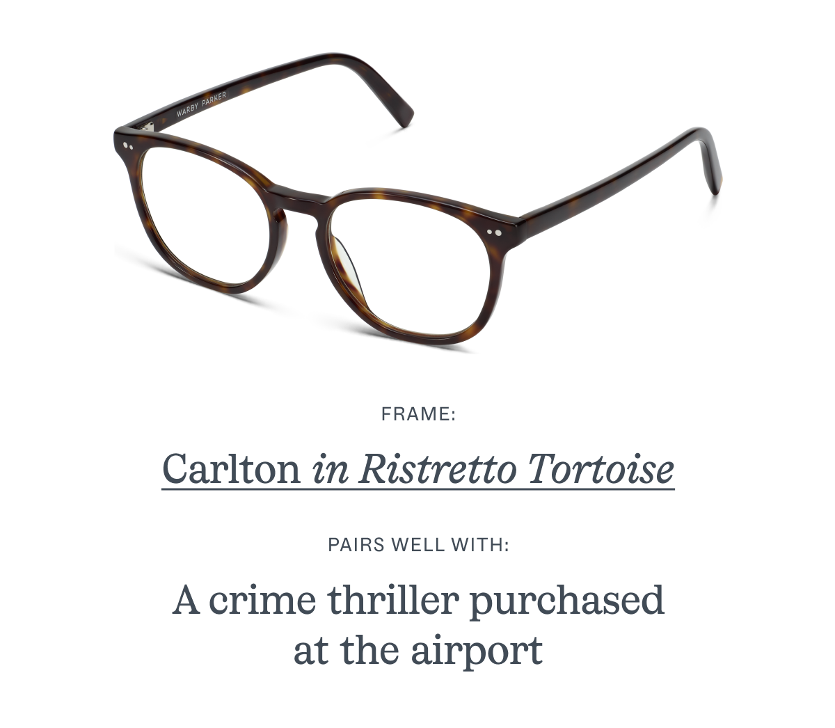 Carlton in Ristretto Tortoise