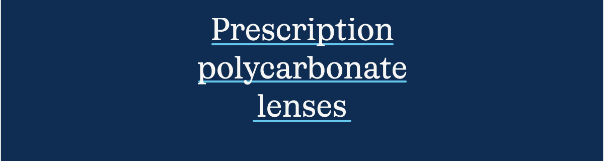 Prescription lenses