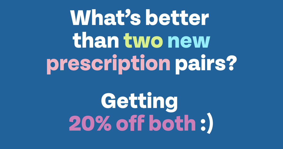 Getting 20% off both