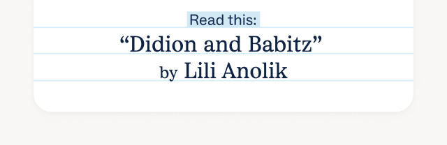 Didion and Babitz