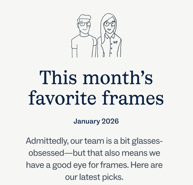 This month's favorite frames