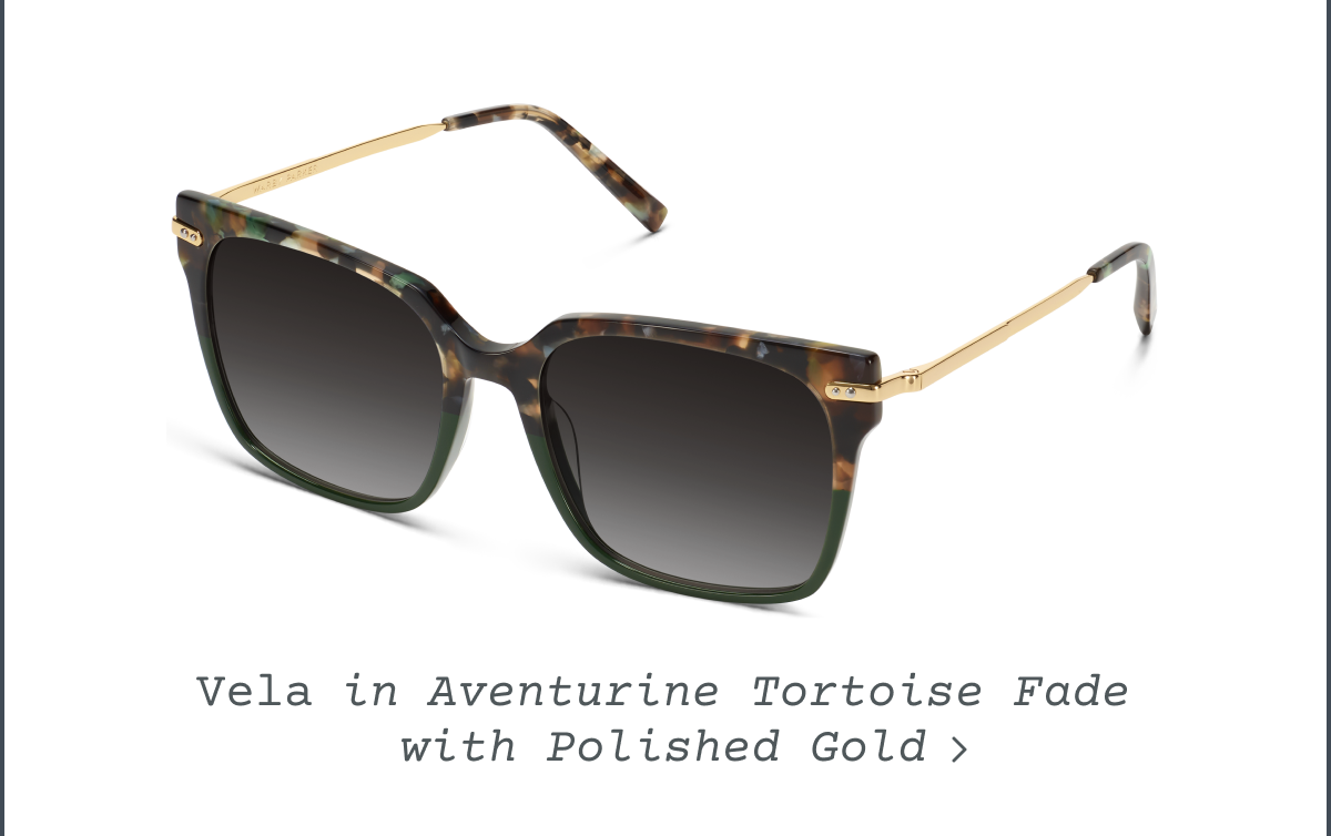 Vela in Aventurine Tortoise Fade with Polished Gold