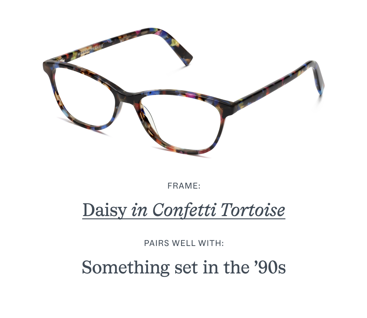 Daisy in Confetti Tortoise