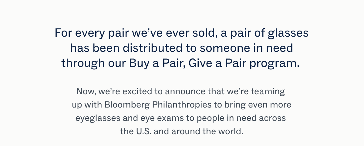 Buy a Pair, Give a Pair program