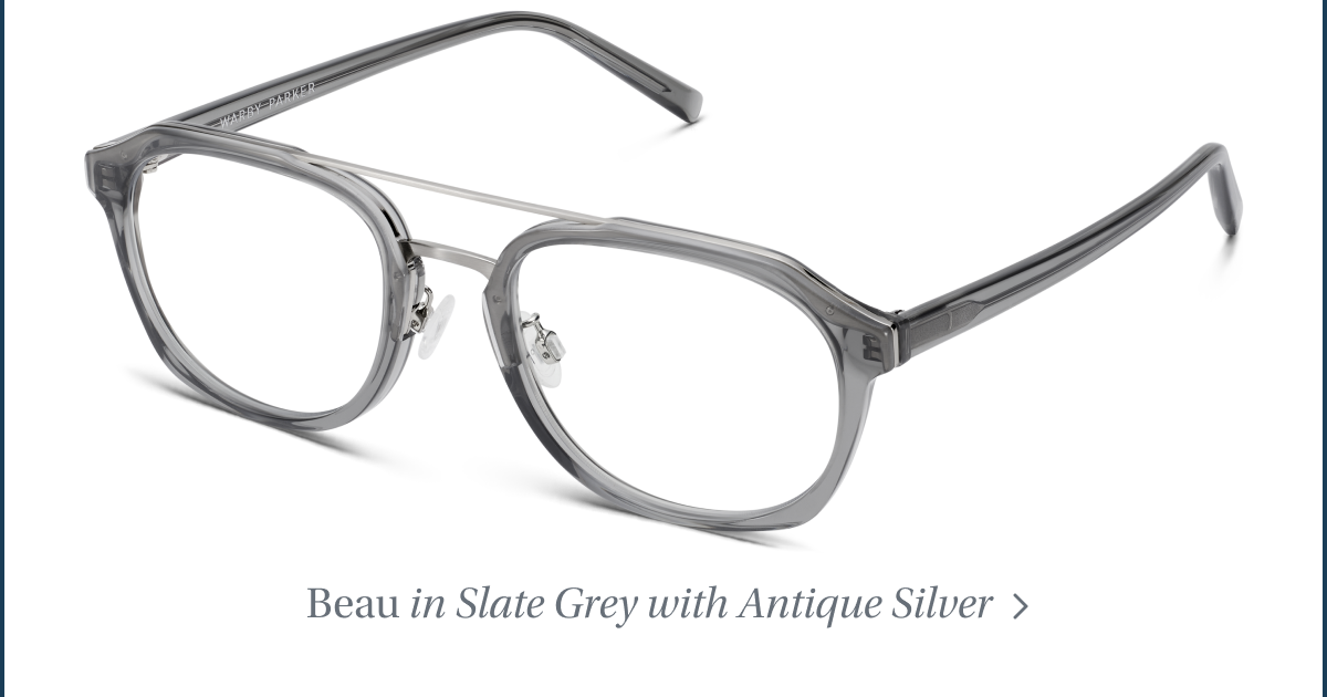 Beau in Slate Grey with Antique Silver