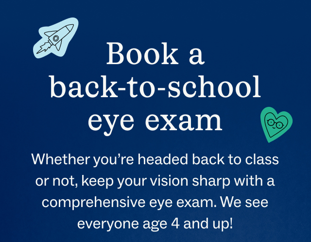 Book a back-to-school eye exam