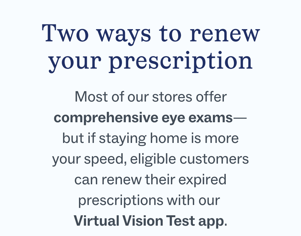 Two ways to renew your prescription