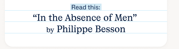 In the Absence of Men