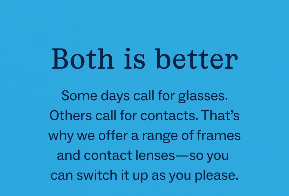 Both is better Both is better