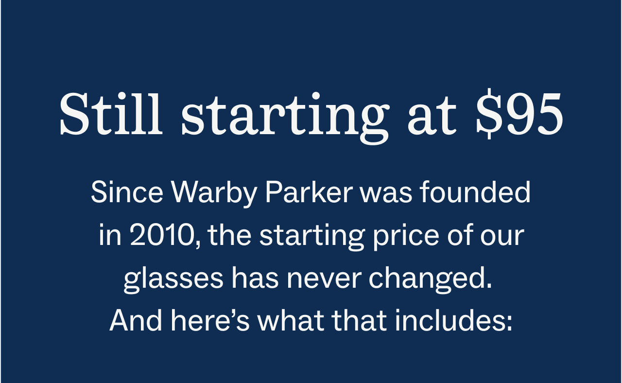 Still Starting at $95