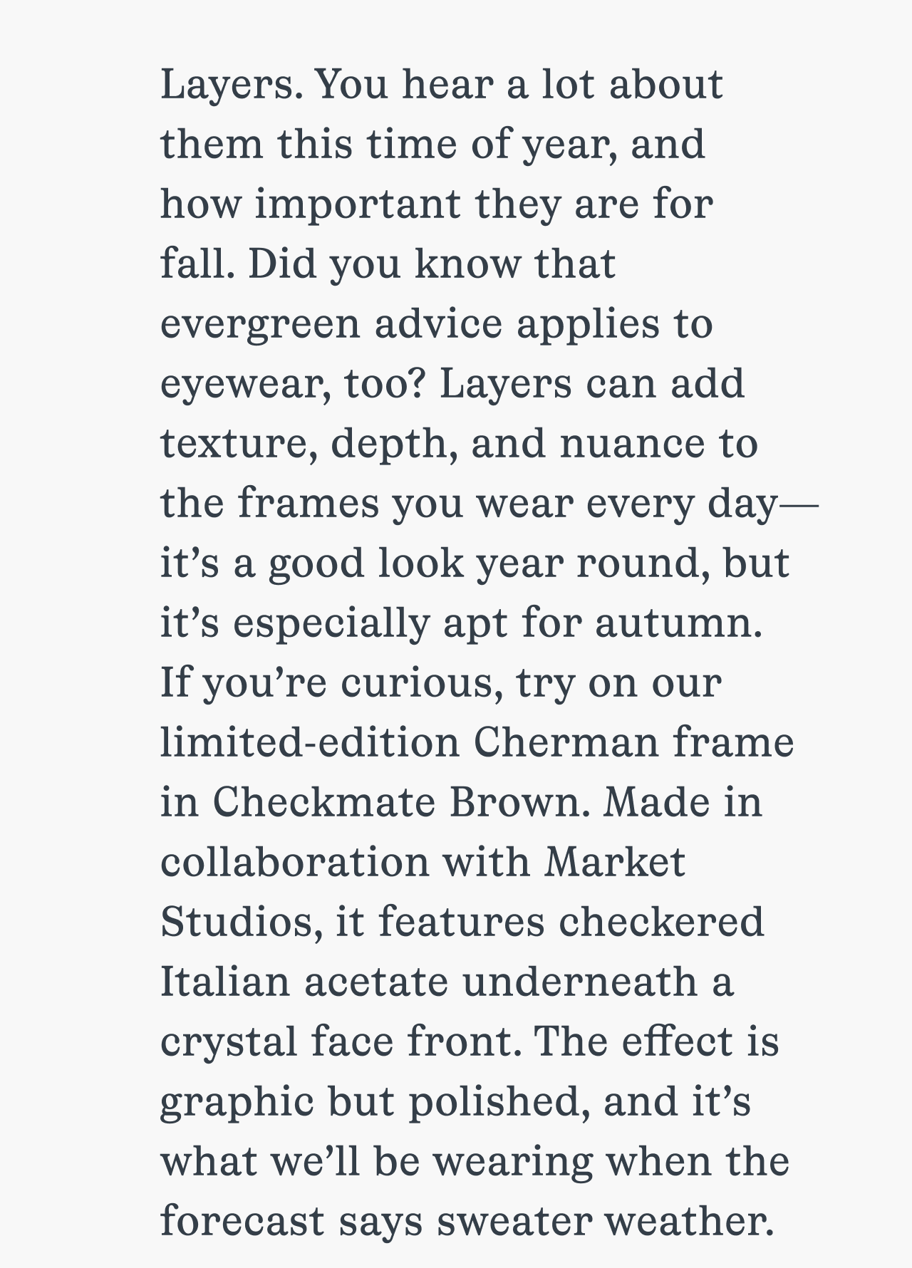 Shop the frame