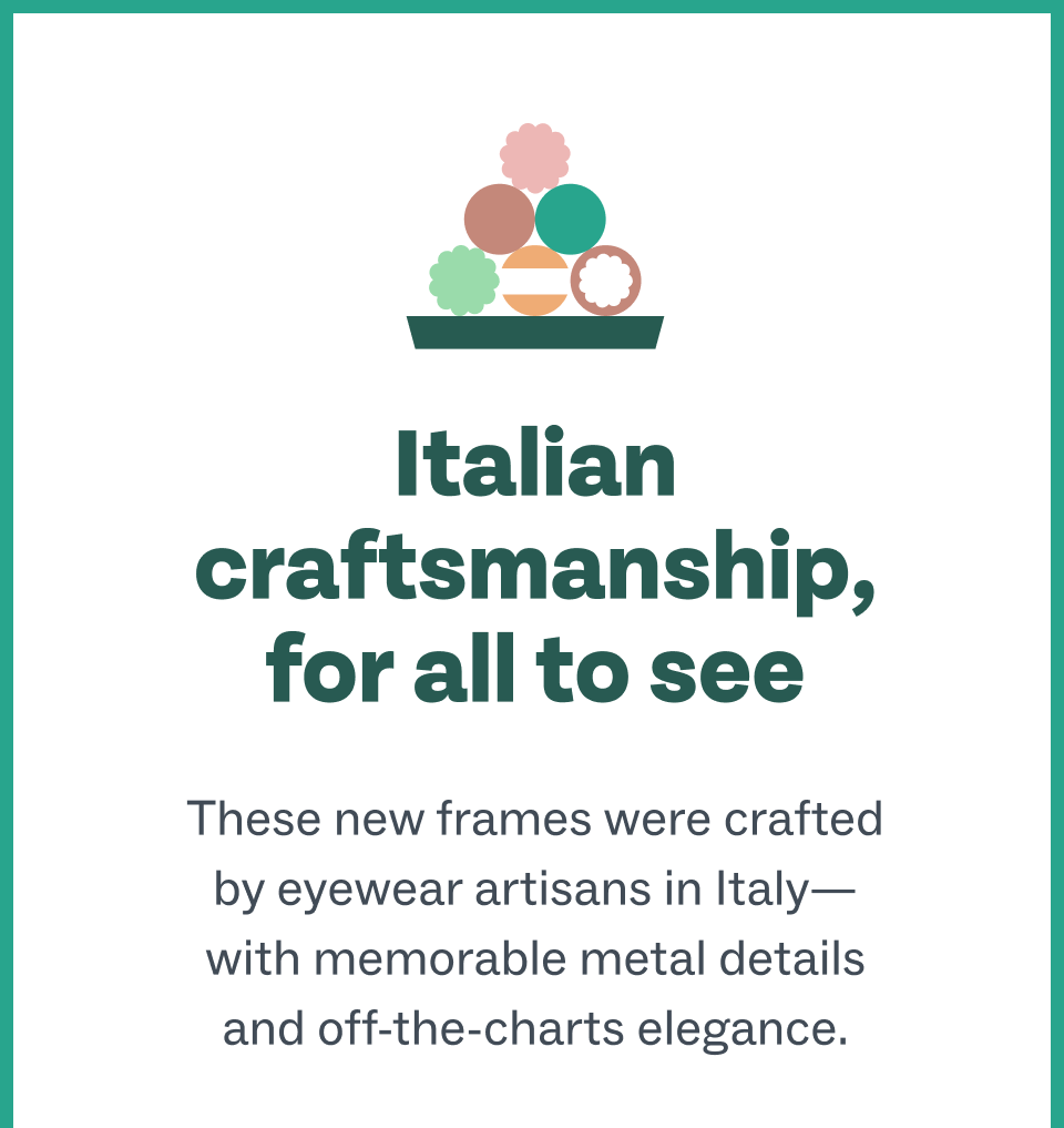 Italian craftsmanship, for all to see Italian craftsmanship, for all to see