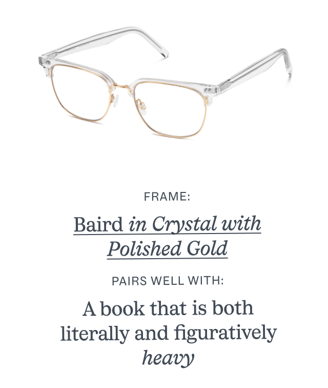 Baird in Crystal with Polished Gold