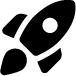 Rocket icon for new features