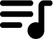 Music note icon