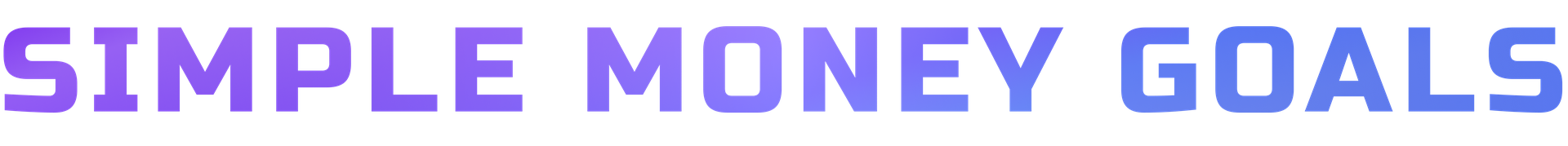 Simple Money Goals