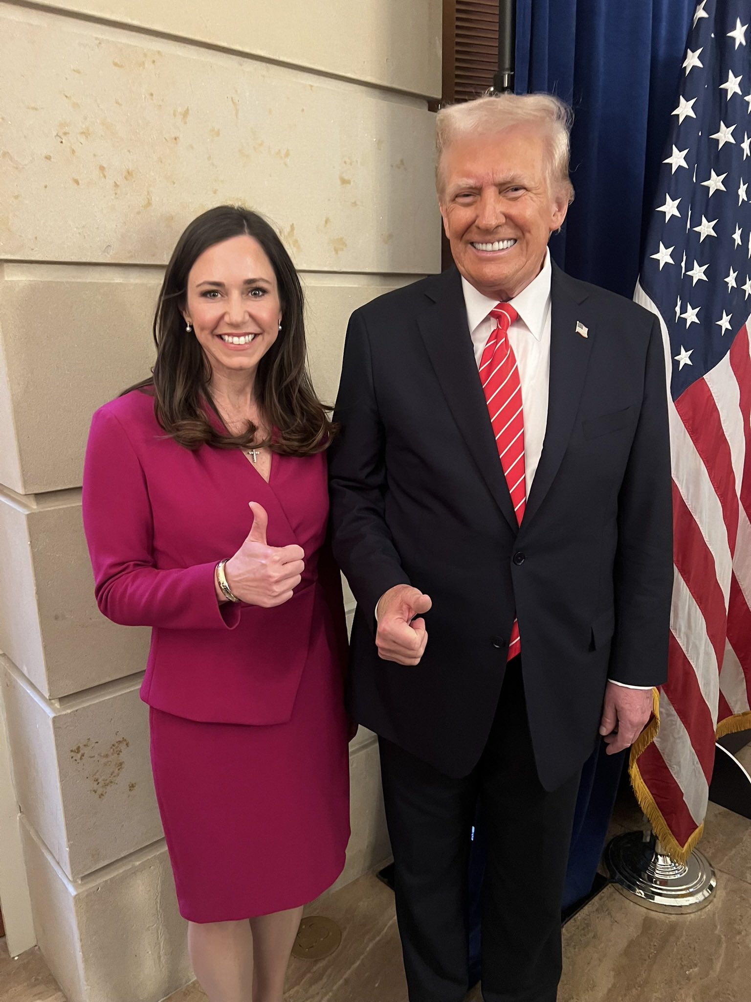 Senator Katie Britt and President Trump