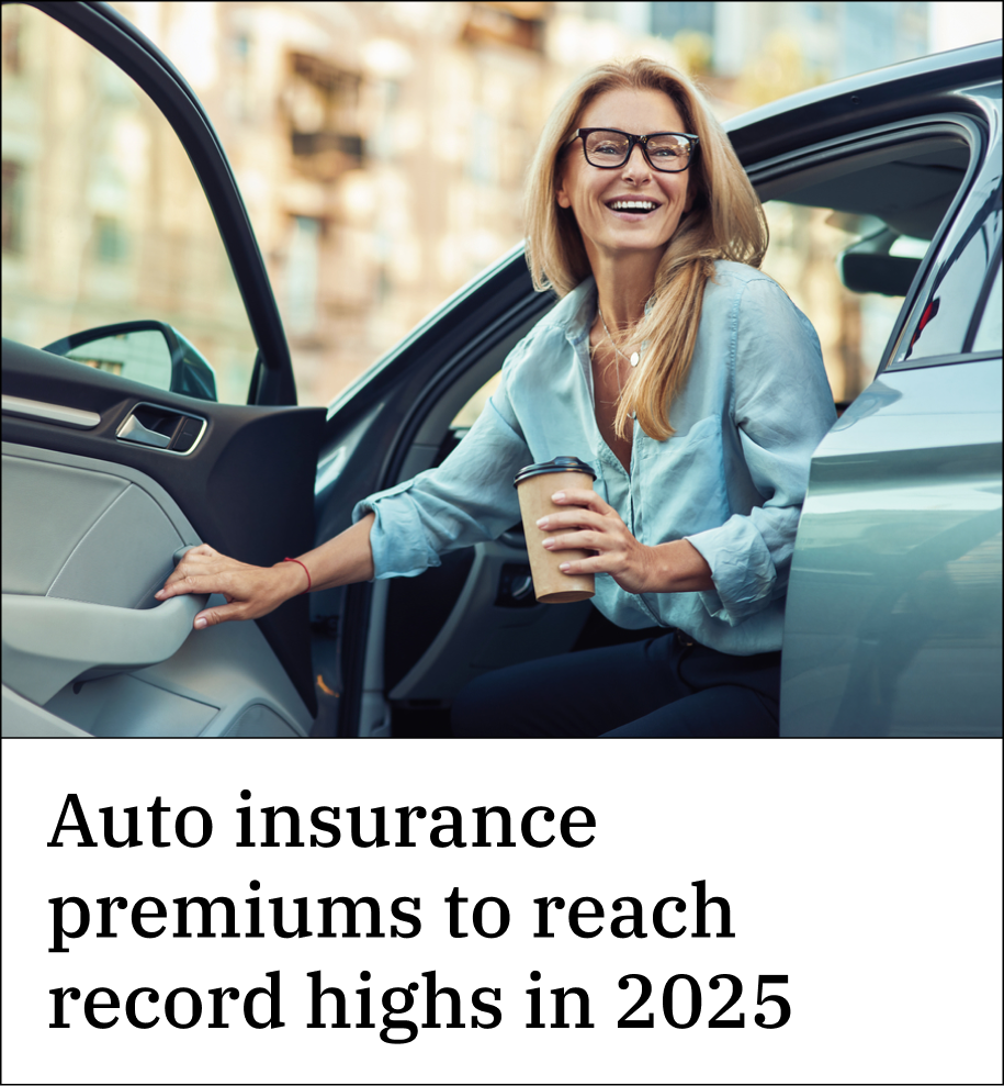 Auto insurance premiums to reach record highs in 2025