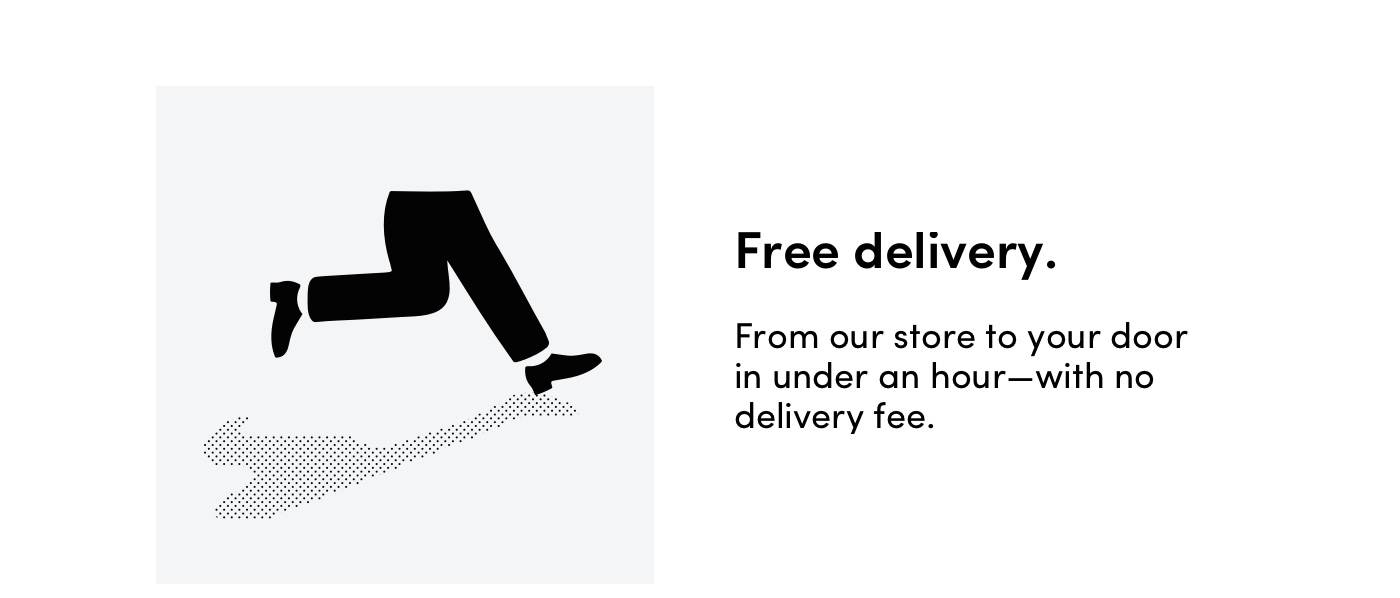 Free delivery.
