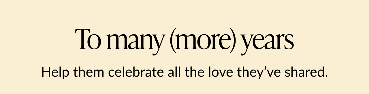 A banner that reads ''To many (more) years'' on a light yellow background.