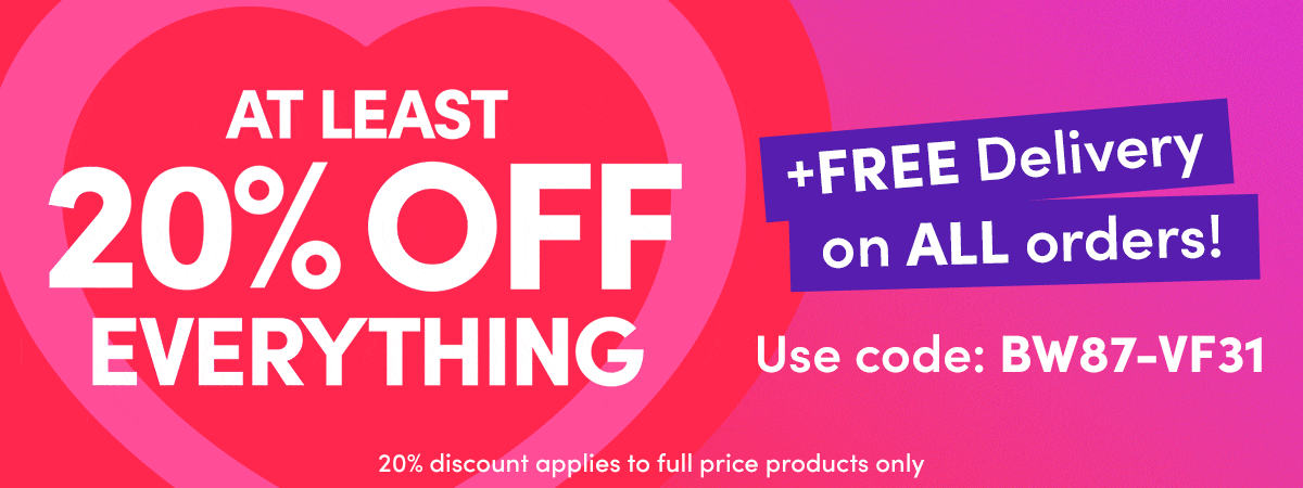 20% Off Everything + Free Delivery