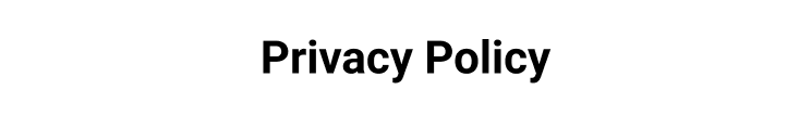 Privacy Policy