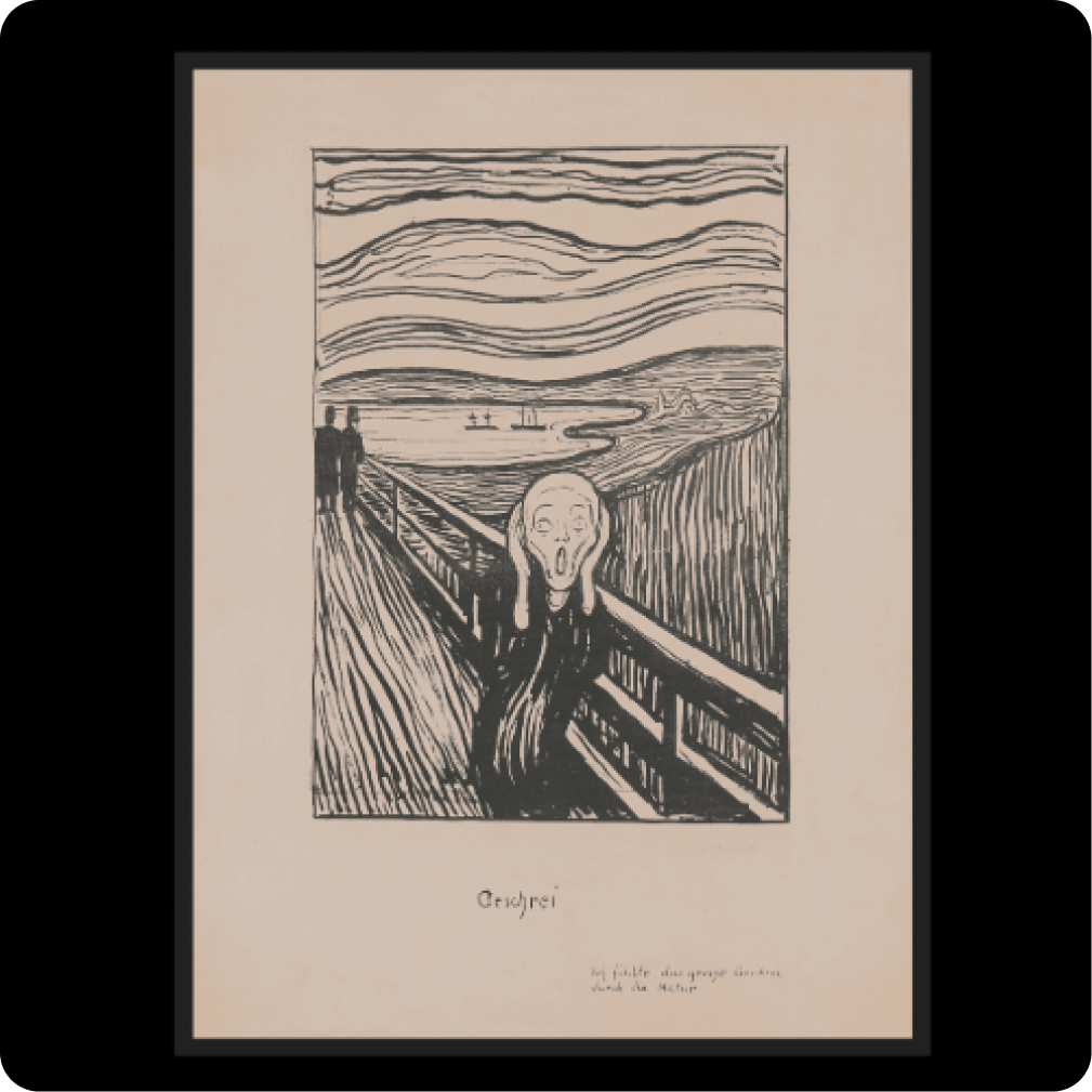 ElmonX The Scream, 1895 (litho)