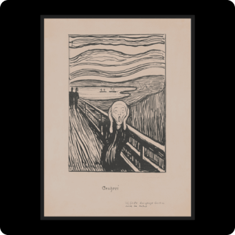 ElmonX The Scream, 1895 (litho)