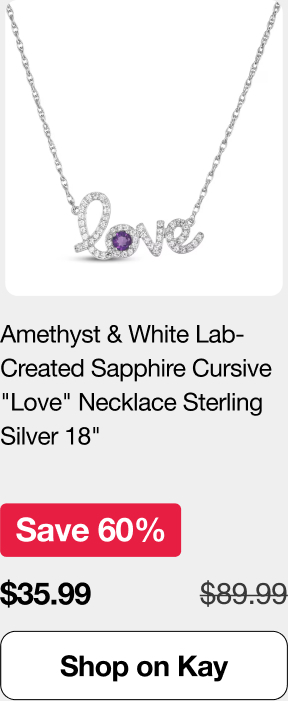 Amethyst Love Necklace