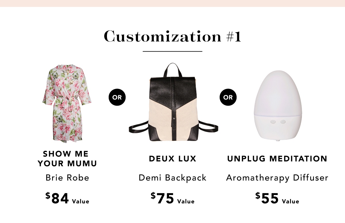 Customization #1 | Robe, Backpack, or Diffuser