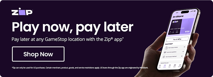Play now, pay later | Pay later at any GameStop location with Zip® app* | Shop Now