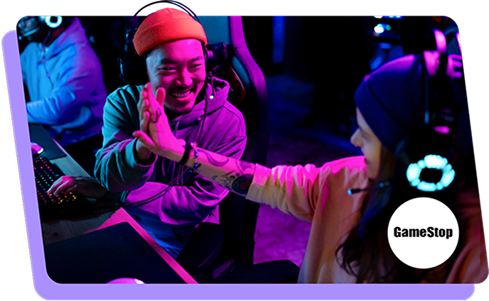 Gamers celebrating 