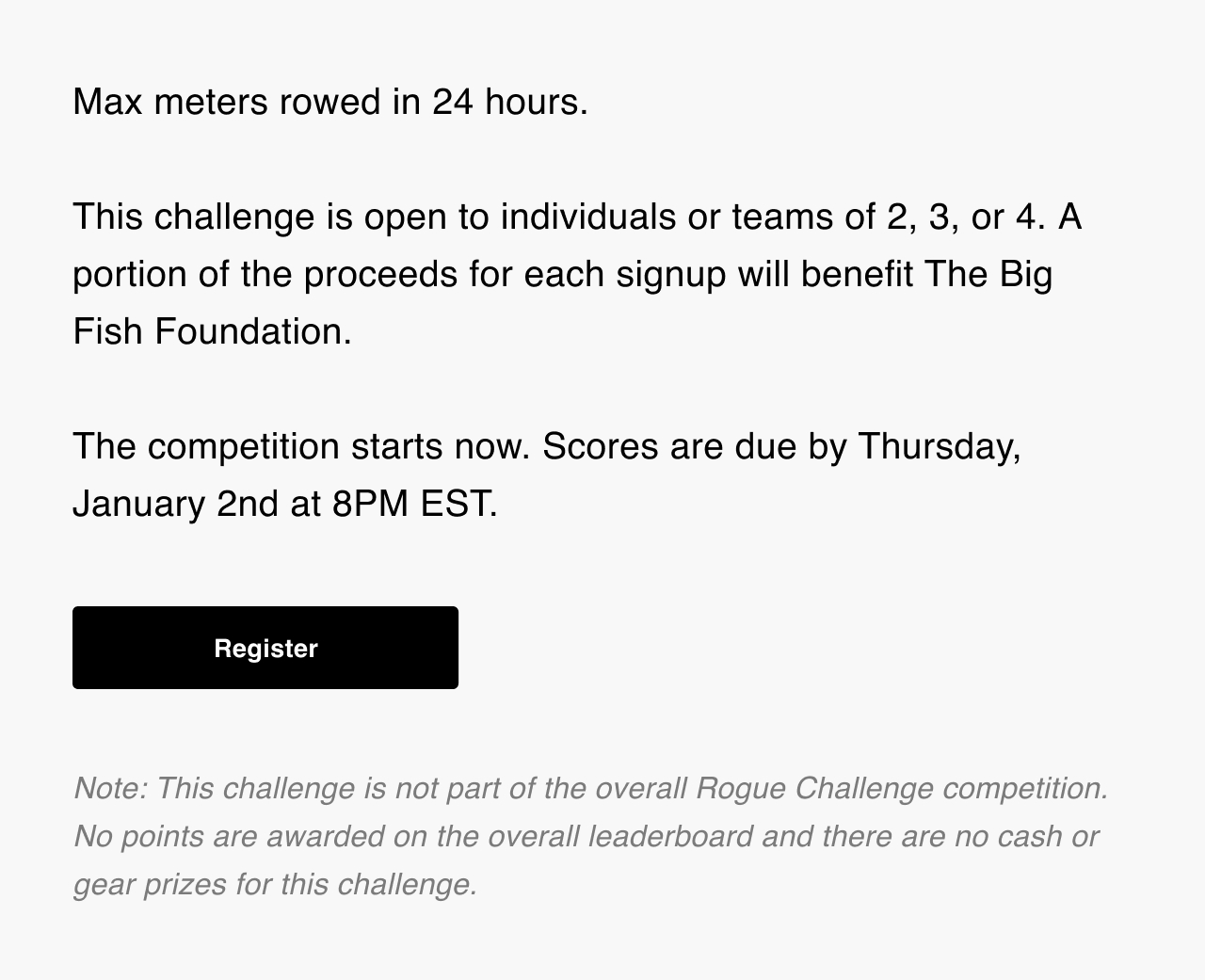 The Standard Challenge - Register