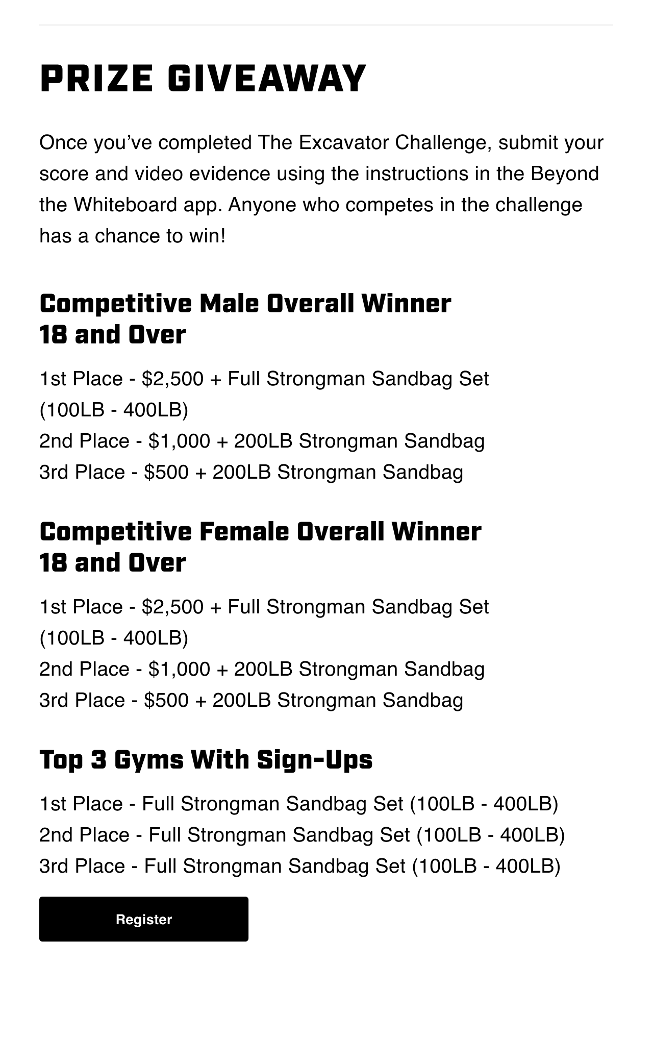 Prize Giveaway